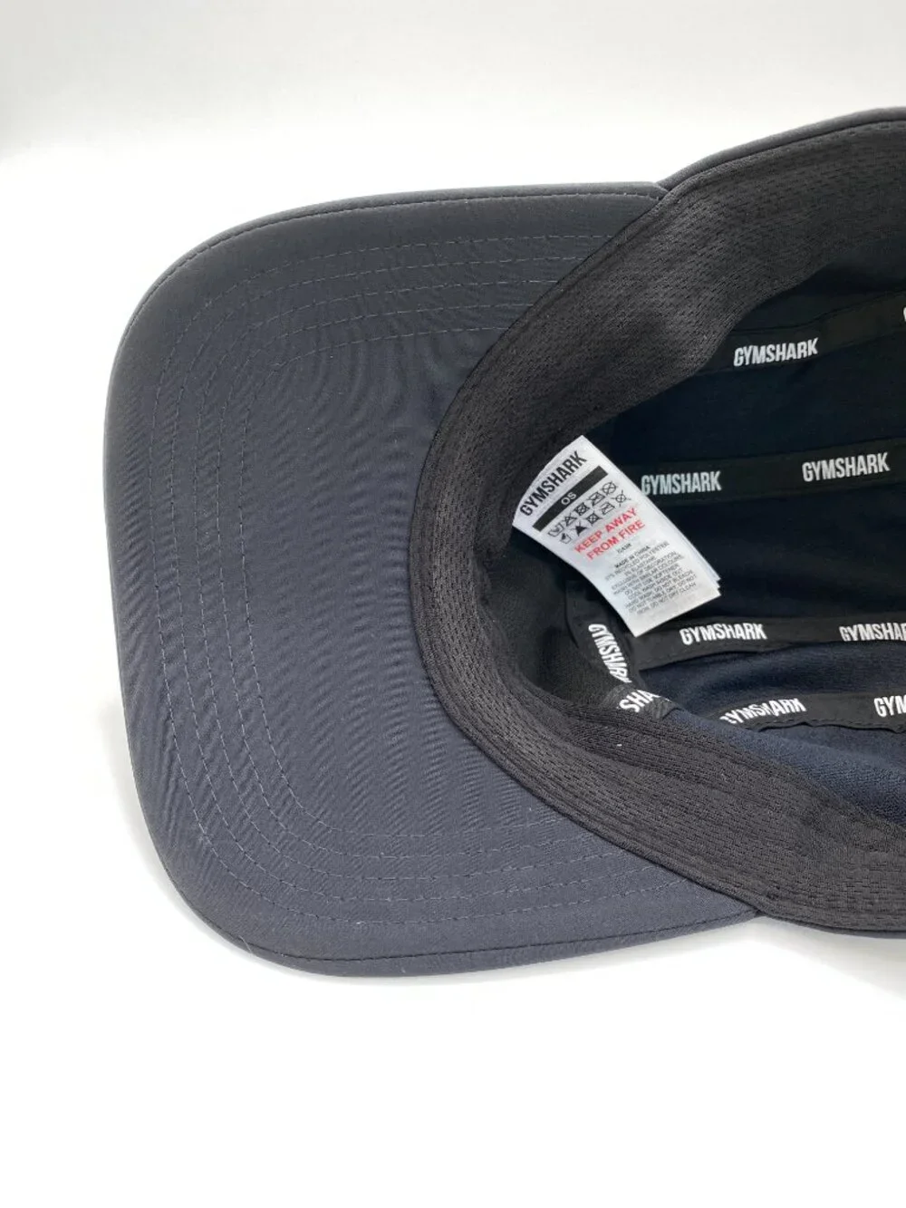 Gymshark Running Cap Black Adjustable Performance Training Hat One Size